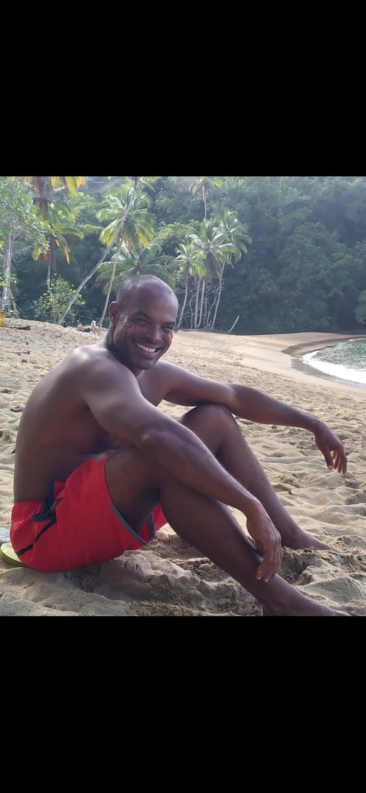 John Procope on the beach